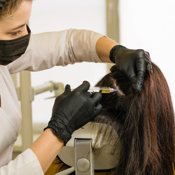 Hair PRP treatment for hair regrowth